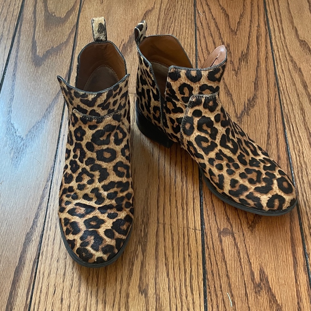 Franco Sarto Animal Print Ankle Booties